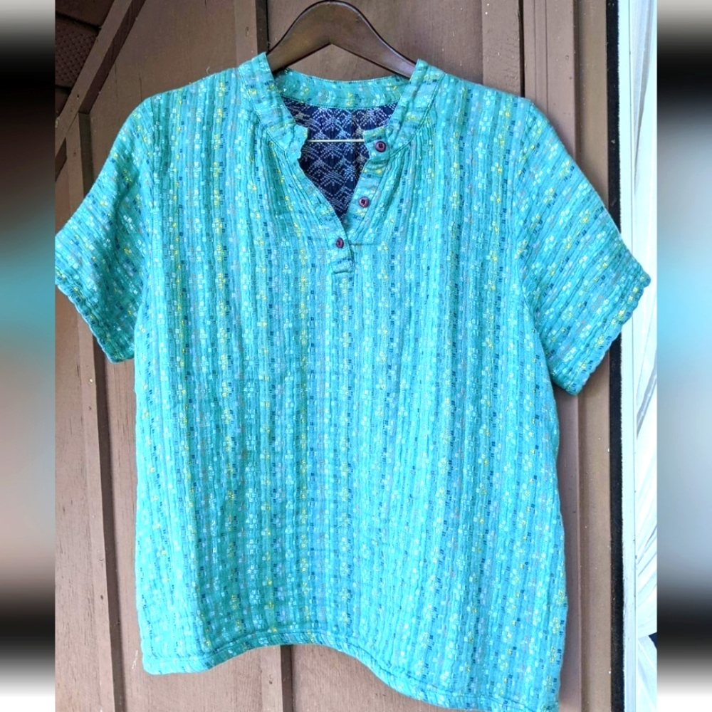 Ace & Jig doublecloth short sleeve top